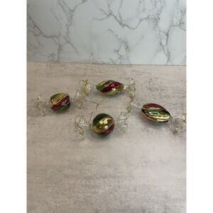 Egyptian-style hand-blown glass Candy Ornaments set of 4